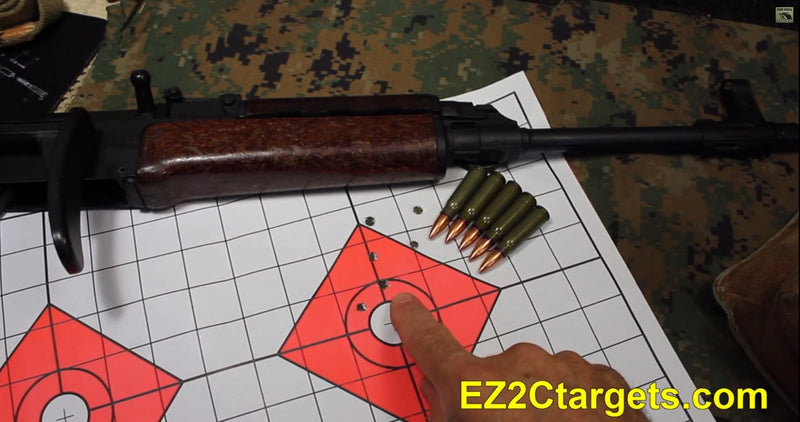 Load image into Gallery viewer, 200 EZ2C Targets Most Popular 5 Rifle Styles Paper Targets Bundle 11"x17" USA Made
