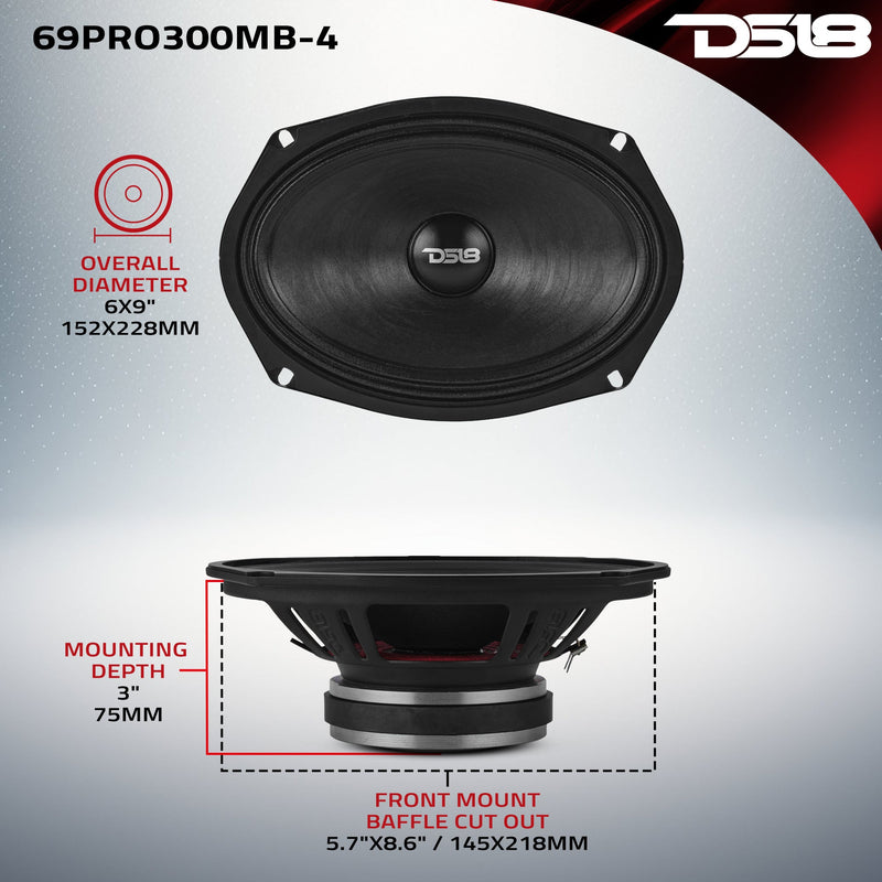 Load image into Gallery viewer, 6x9” Water-Resistant Mid-Bass Loudspeaker | 150W RMS 4-Ohm
