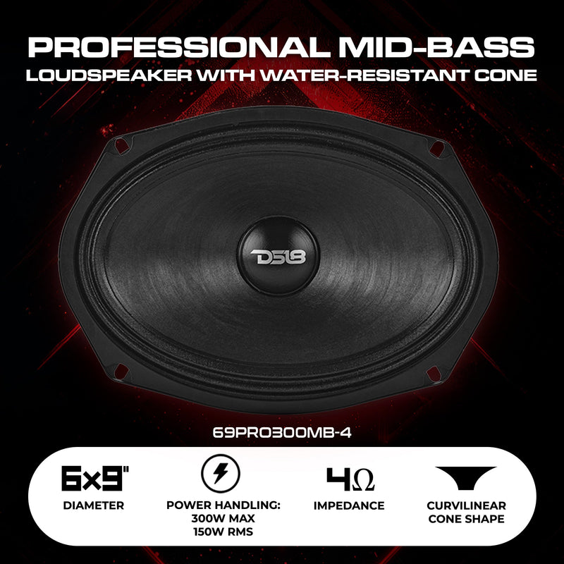 Load image into Gallery viewer, 6x9” Water-Resistant Mid-Bass Loudspeaker | 150W RMS 4-Ohm
