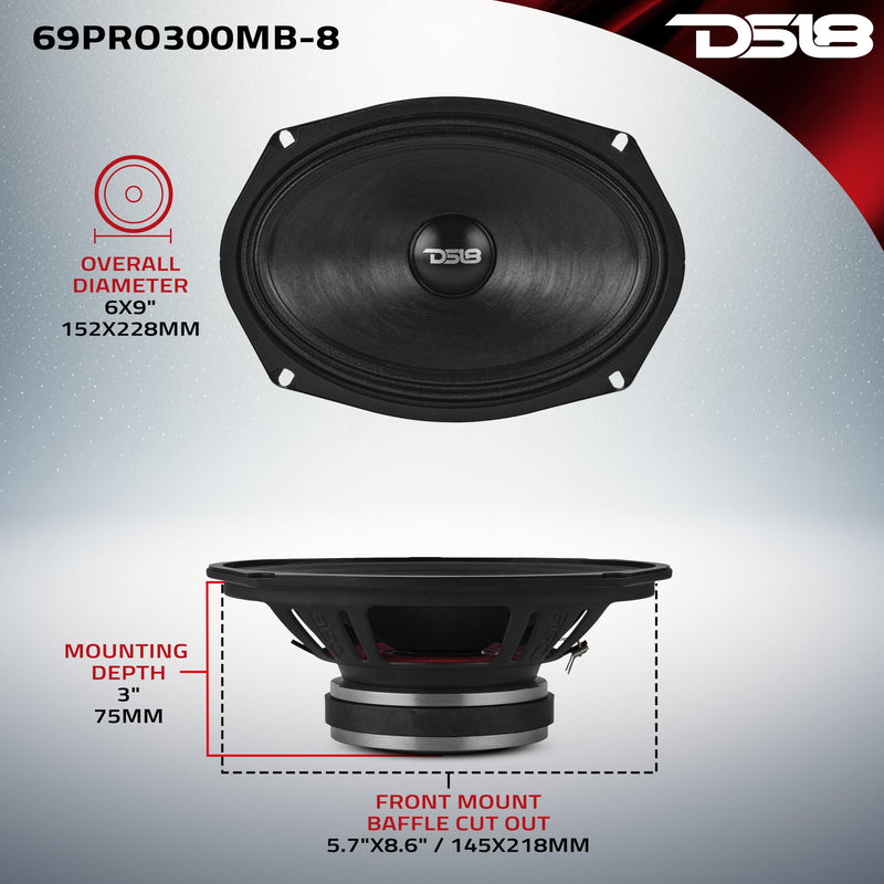 Load image into Gallery viewer, 6x9” Water-Resistant Mid-Bass Loudspeaker | 150W RMS 8-Ohm
