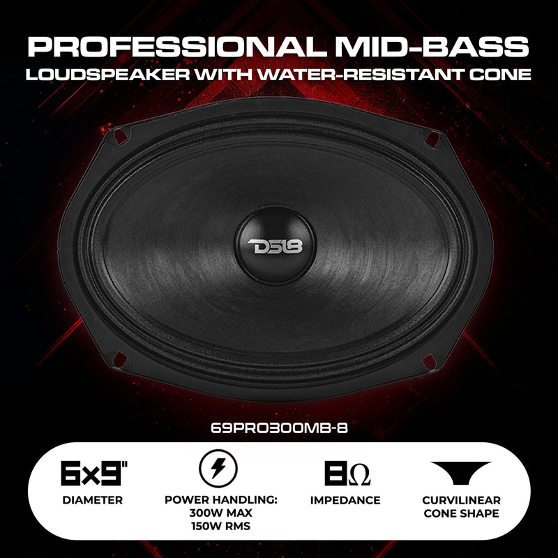 Load image into Gallery viewer, 6x9” Water-Resistant Mid-Bass Loudspeaker | 150W RMS 8-Ohm
