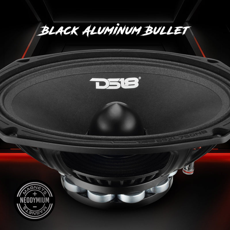 Load image into Gallery viewer, 6x9" Midrange Loudspeaker with Neodymium Rings and Aluminum Bullet | 375 Watts RMS 4-Ohm
