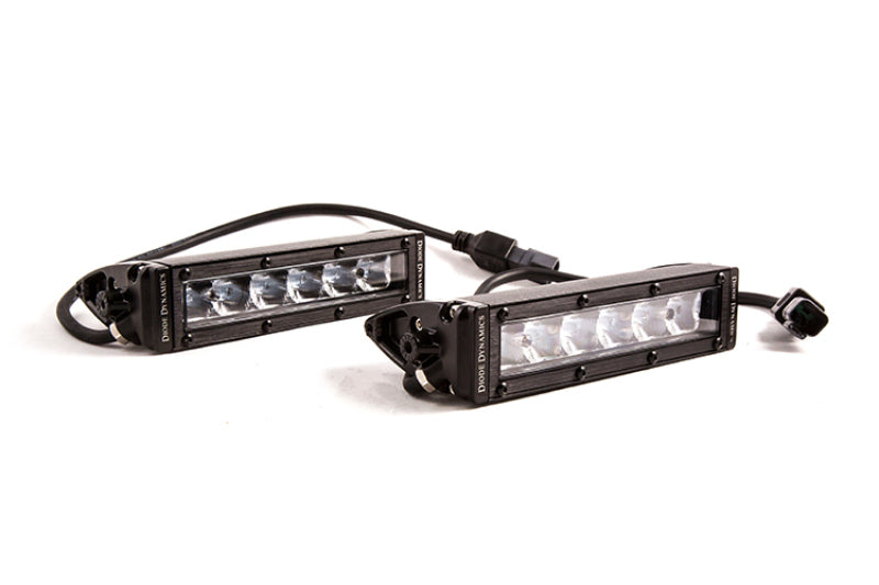 Load image into Gallery viewer, Diode Dynamics 6 In LED Light Bar Single Row Straight SS6 - White Flood Light Bar (Pair)
