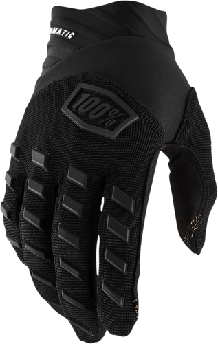 100% Airmatic Gloves - Black/Charcoal - Large 10000-00002