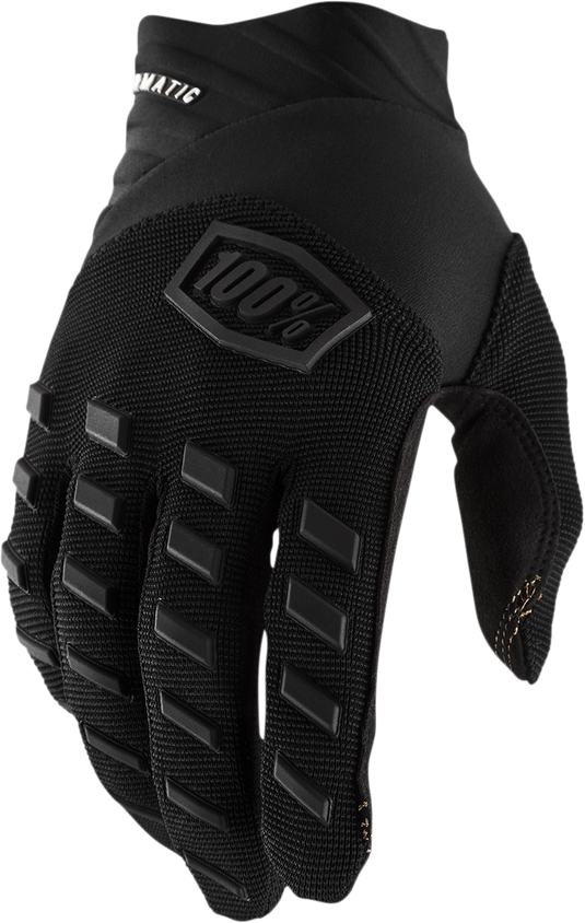 100% Airmatic Gloves - Black/Charcoal - Large 10000-00002