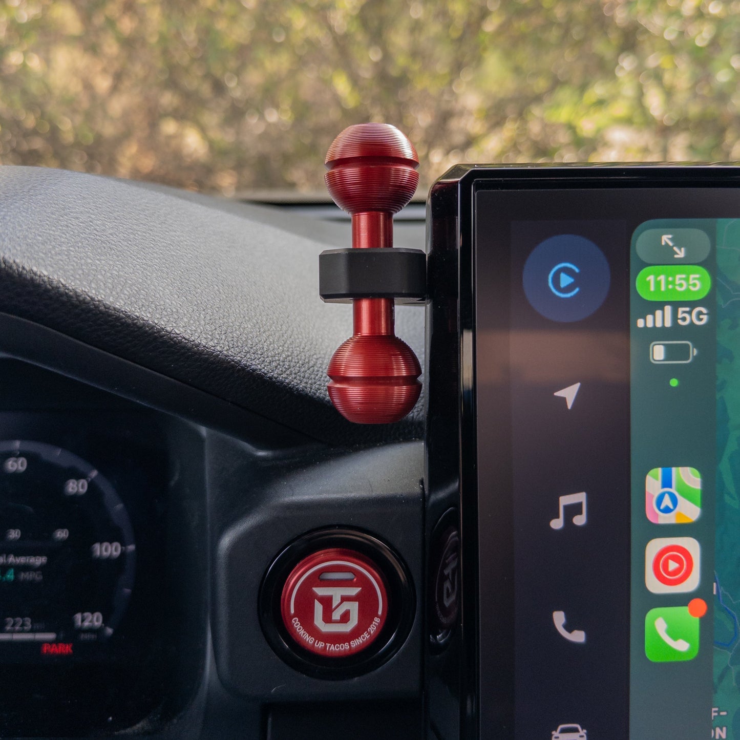 Billet Aluminum 4th Gen Tacoma / 6th Gen 4runner Dashtop Multi Mount (DMM)