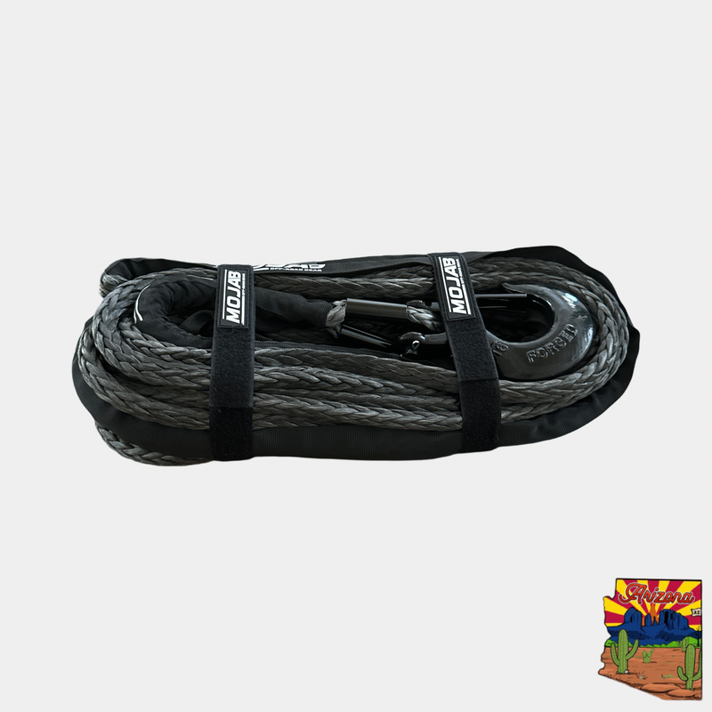 Load image into Gallery viewer, 1/2&#39;&#39; x 78&#39; Synthetic Winch Rope with Removable Forged Winch Hook
