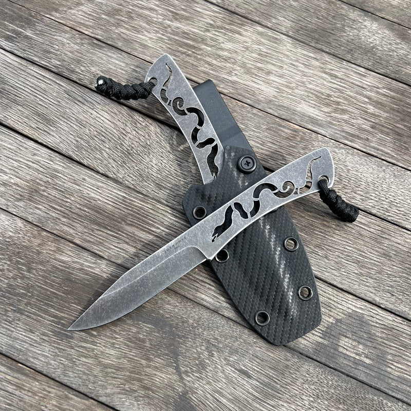 Load image into Gallery viewer, Shale Finish Snek Knife
