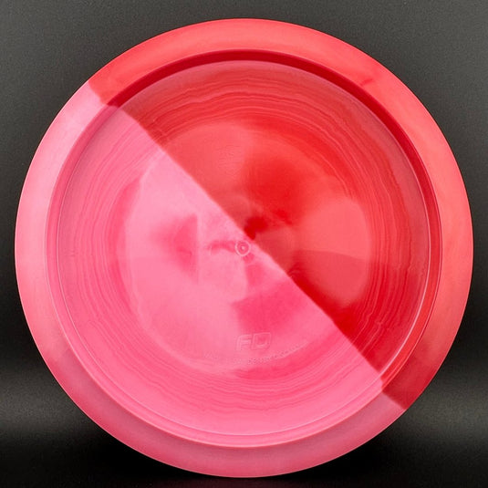 Swirly S-line FD - Red Split Dye - Discmania Tattoo stamp