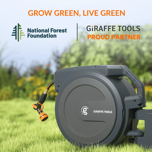 Retractable Garden Hose Reel 62ft-155ft