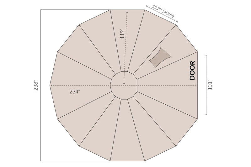 Load image into Gallery viewer, Bell Tent Tarp Footprint | 6M (19.5')
