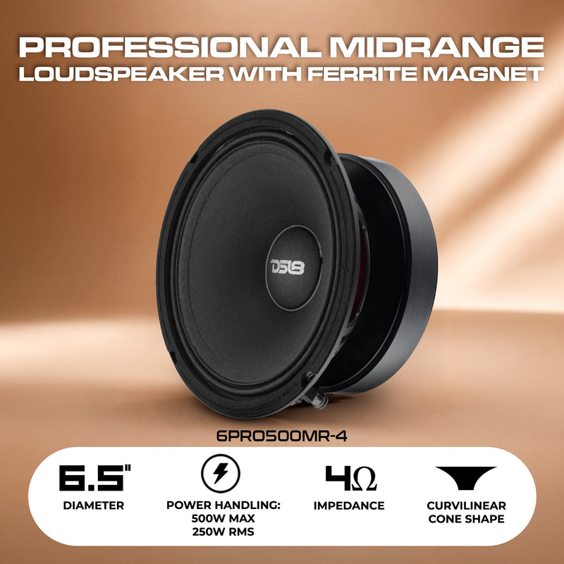 Load image into Gallery viewer, 6.5” High-Sensitivity Midrange Loudspeaker with Ferrite Magnet | 250W RMS 4-Ohm
