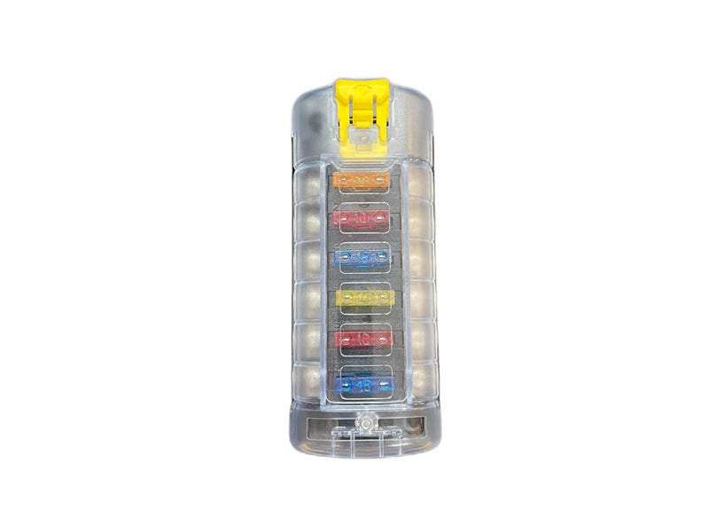 Load image into Gallery viewer, 6 Circuit Independent Fuse Block Standard Blade with Cover
