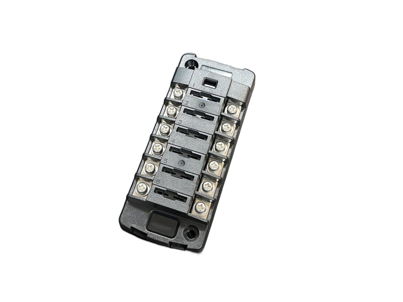 Load image into Gallery viewer, 6 Circuit Independent Fuse Block Standard Blade with Cover
