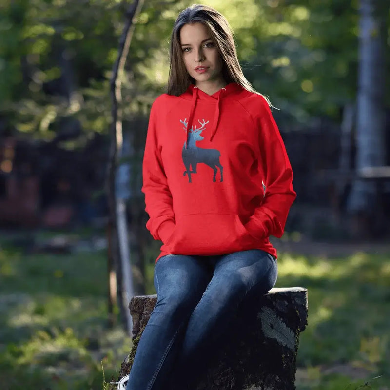 Load image into Gallery viewer, Deer Color 2 Women Hoodie
