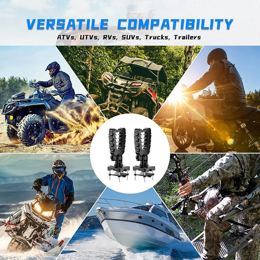 ATV Gun Holder Bow Rack Grips with Rubber Straps for Hunting