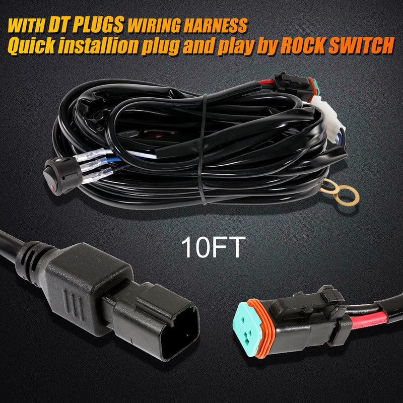 Load image into Gallery viewer, AR-800 RGB Switch Panel with APP+22 Inch 5D-PRO LED Light Bar, Toggle/ Momentary/ Pulsed Mode Supported
