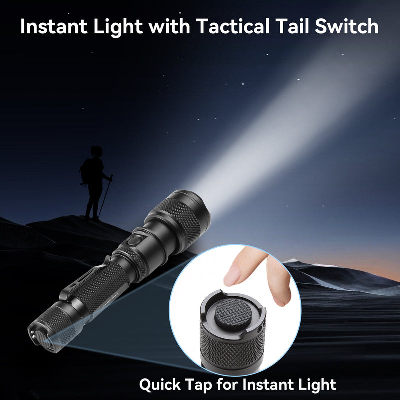 Load image into Gallery viewer, FlexBeam- 1200 Lumen Adjustable Beam Rechargeable Flashlight

