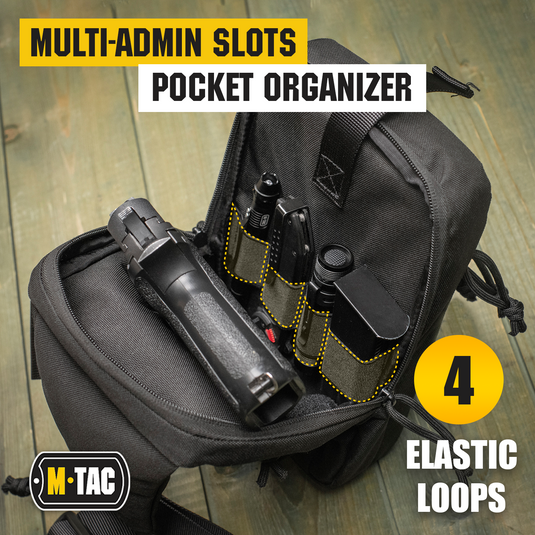 M-Tac Tactical Bag Shoulder Chest Pack with Sling & Loop Panel