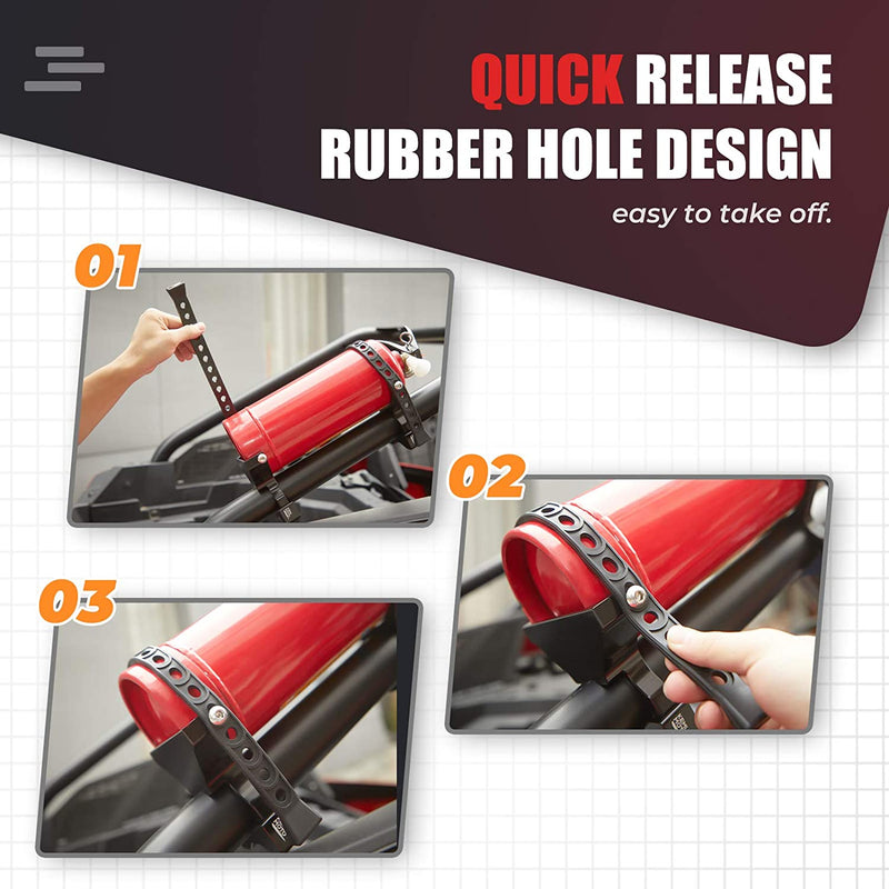 Load image into Gallery viewer, UTV Fire Extinguisher Holder Fit Polaris RZR, Can Am X3, Kawasaki Teryx
