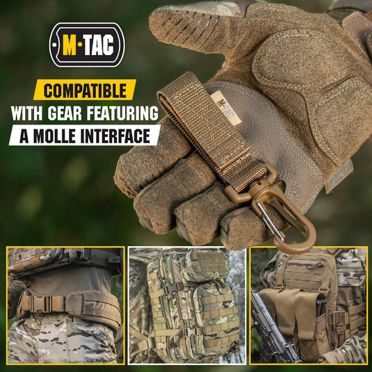 M-Tac Key Holder for Belt with Carabiner Key Clip