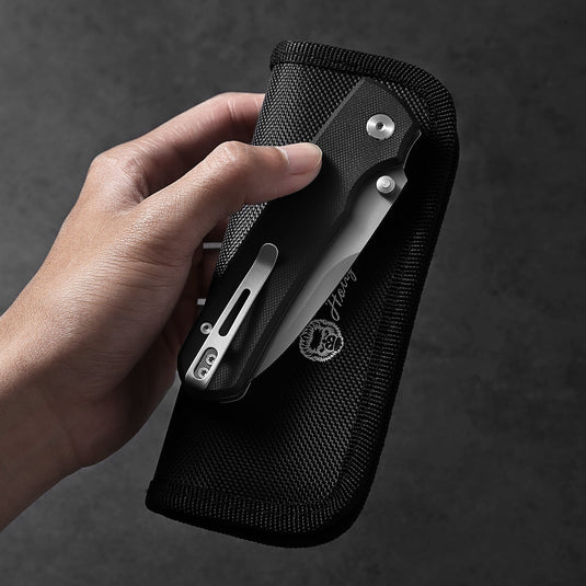 The Loyalist Folding Pocket Knife Giftset for Men and Women (Sand and Black)