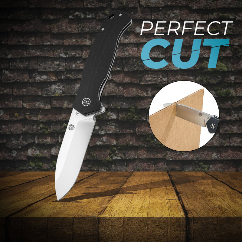 Load image into Gallery viewer, The Wild Trail Folding Pocket Knife Giftset for Men and Women (Silver and Black)
