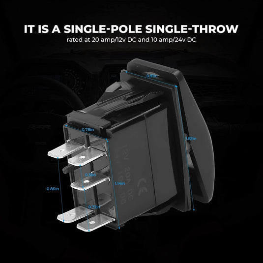 5Pin UTV ATV Rocker Switch