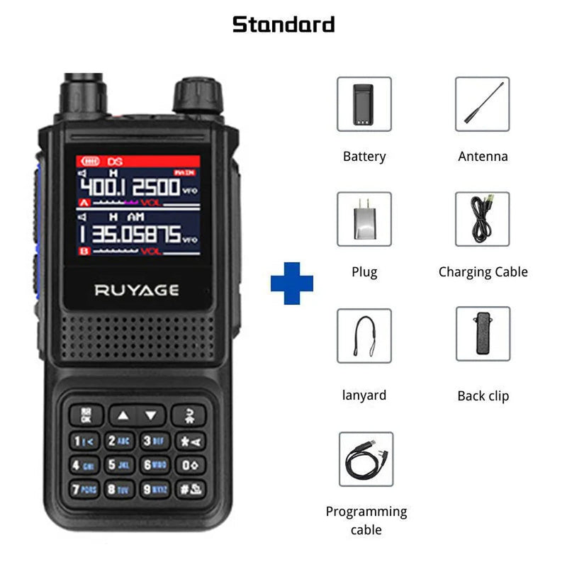 Load image into Gallery viewer, Ruyage UV1D 5W VHF UHF Analog Long Range Two Way Radio Walkie Talkie
