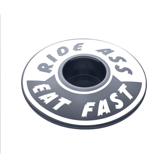 Ride Ass Eat Fast Bicycle Headset Cap