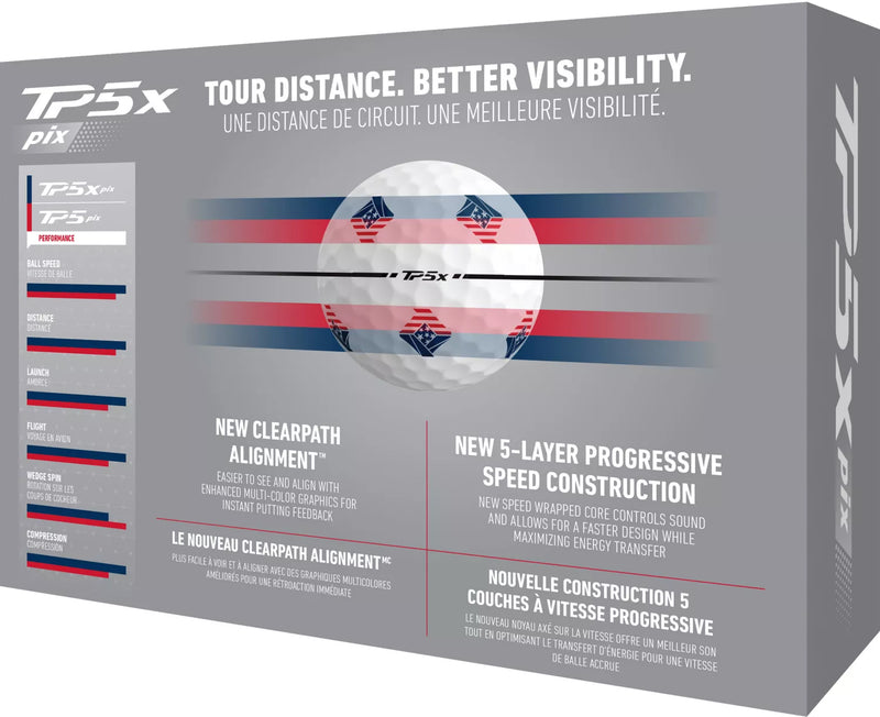 Load image into Gallery viewer, TaylorMade 2024 TP5x pix 3.0 USA Golf Balls
