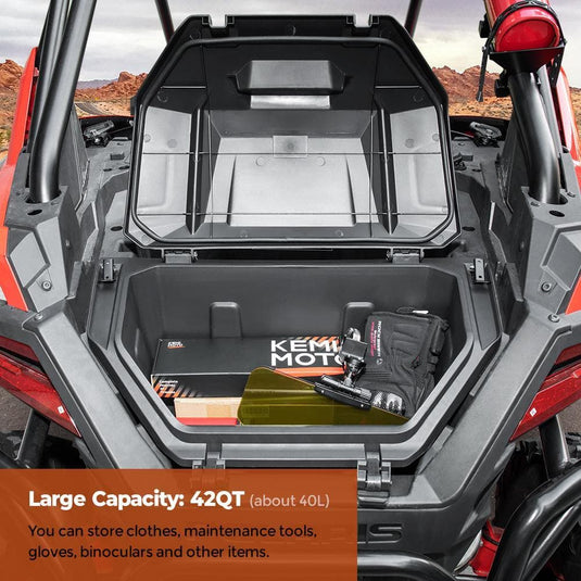 UTV 42QT Rear Cargo Storage Box for Polaris RZR PRO XP /XP 4