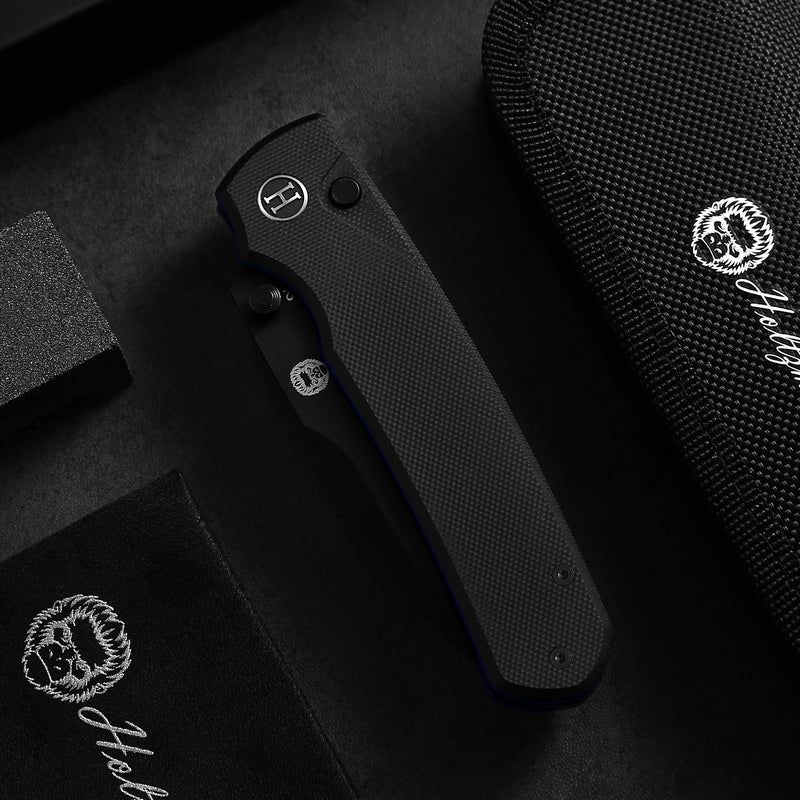 Load image into Gallery viewer, The Loyalist Folding Pocket Knife Giftset for Men and Women (Black and Blue)
