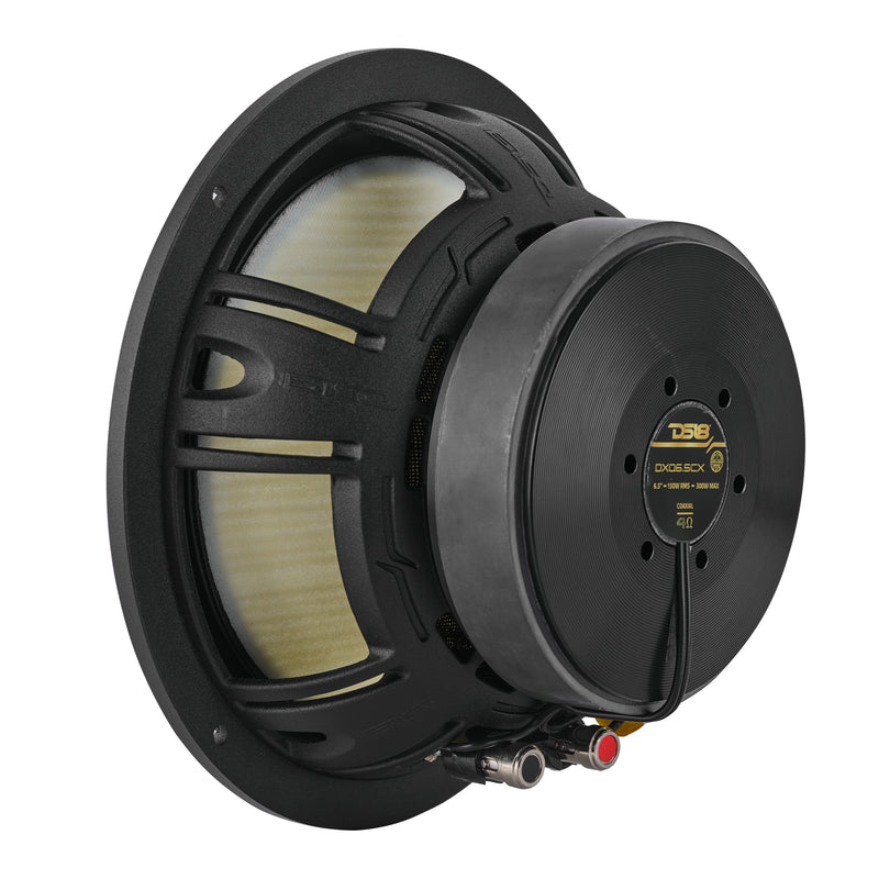 Load image into Gallery viewer, DXQ 6.5&quot; 2-Way Coaxial Speaker with Yellow Straw and Composite Foam Cone | 150W RMS 4-Ohm
