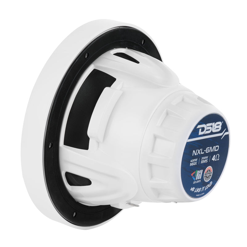 Load image into Gallery viewer, 6.5” Marine 2-Way Hybrid Speaker with RGB LED, Compression Driver and Neodymium Magnet | 250W RMS 4-Ohm
