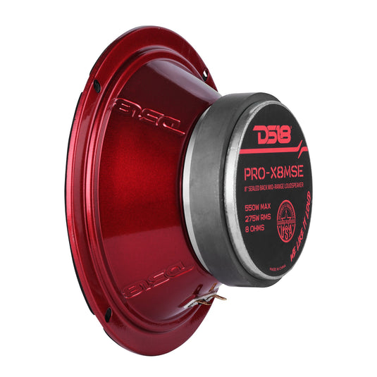 PRO-X 8" Sealed Back Mid-Range Loudspeaker 275 Watts Rms 8-Ohm
