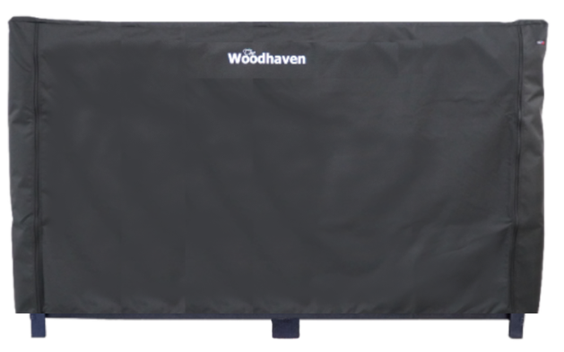 Load image into Gallery viewer, Full Firewood Rack Cover with Zipper   USA Made  Woodhaven
