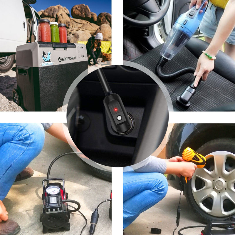 Load image into Gallery viewer, DC12V/24V Car Cigarette Lighter to DC 5.5x2.1mm Connector Adapter
