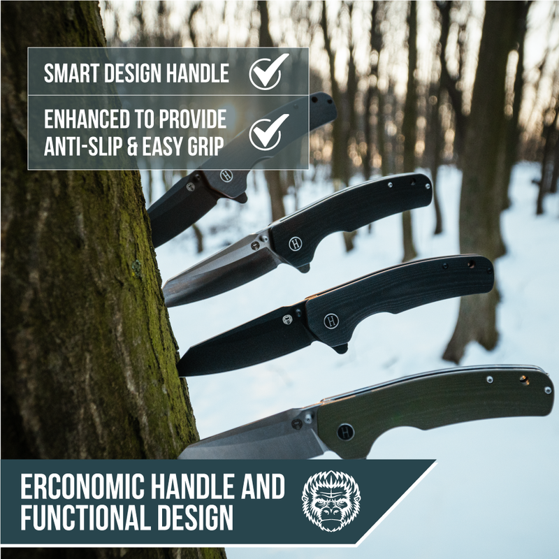 Load image into Gallery viewer, The Clip Point Folding Pocket Knife Giftset for Men and Women (Silver and Black)
