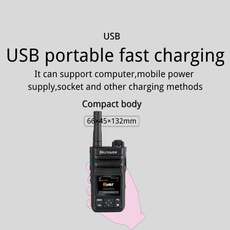 Load image into Gallery viewer, Ruyage ZL60 Zello Push-to-Talk 4G LTE Long Range PoC Radio
