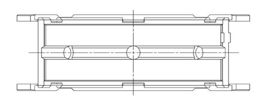 ACL BMW N63B44/S63B44 4.4L V8 .025mm Oversized Main Bearings 5M1573H-.025