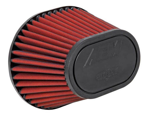 AEM Induction AEM Dryflow Air Filter - 3.5in FLG / 8-1/2in L x 7in W / Top 6-1/4in L x 4in W / 5-1/2in H (S/O) 21-2148DK