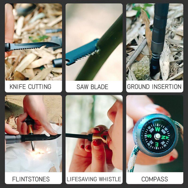 Load image into Gallery viewer, Ultra X Tactical Survival System - (10 in 1) Walking Stick
