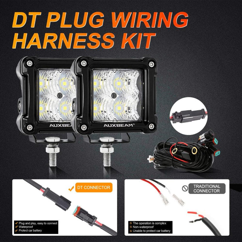 Load image into Gallery viewer, 3 Inch 20W Flood LED Pods Light with Front Bumper Fog Light Mount Brackets For Ford Bronco 2021 2022
