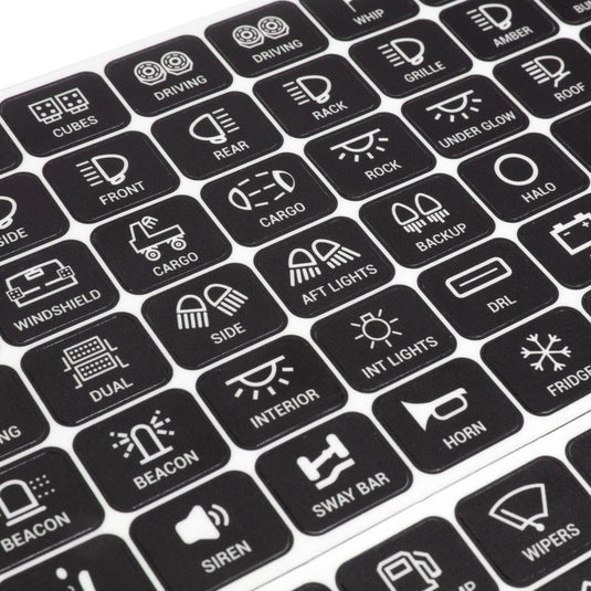 120 Universal Stickers for AC-1200/AR-600/RA80 XL/RB80 XL Switch Panel