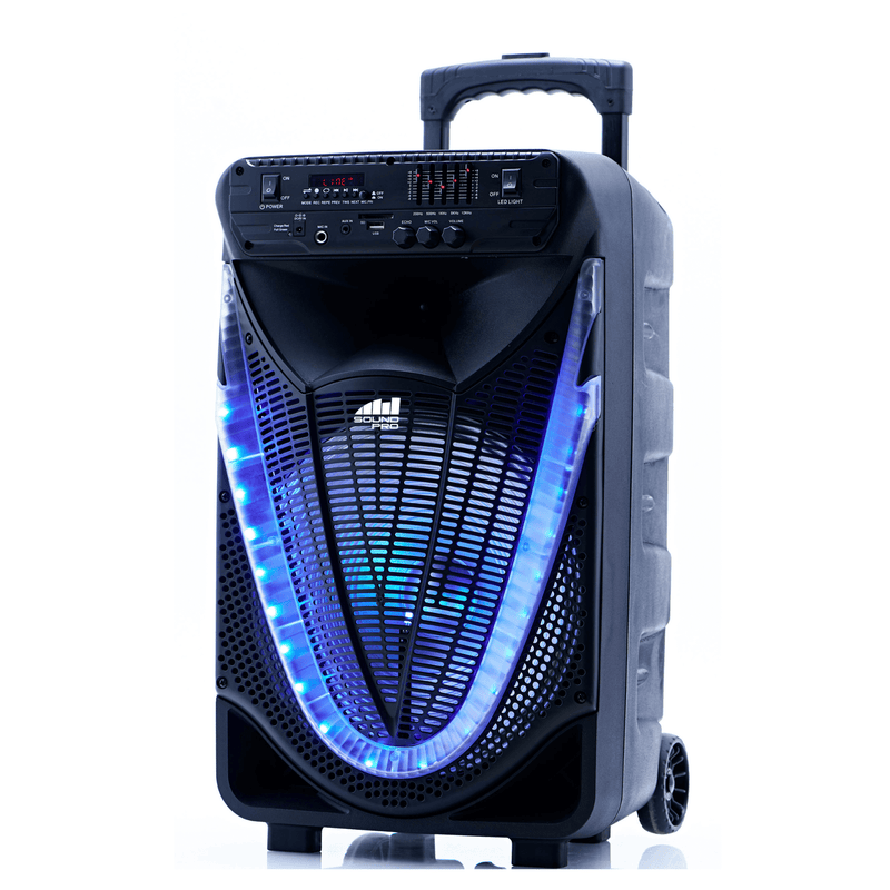 Load image into Gallery viewer, Naxa Portable 12 inch Bluetooth Party Speaker with Disco Light
