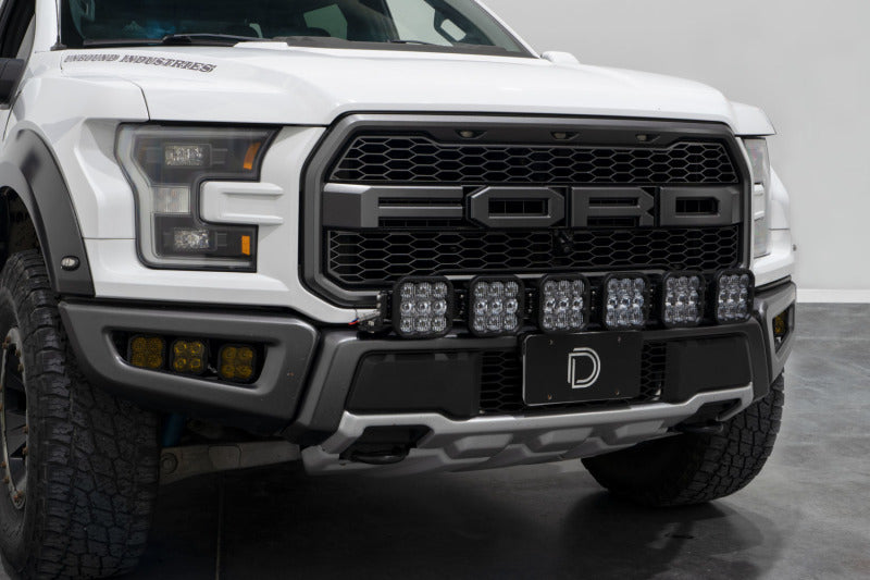 Load image into Gallery viewer, Diode Dynamics 17-20 Ford Raptor SS5 Grille CrossLink Lightbar Kit - Yellow Pro Combo
