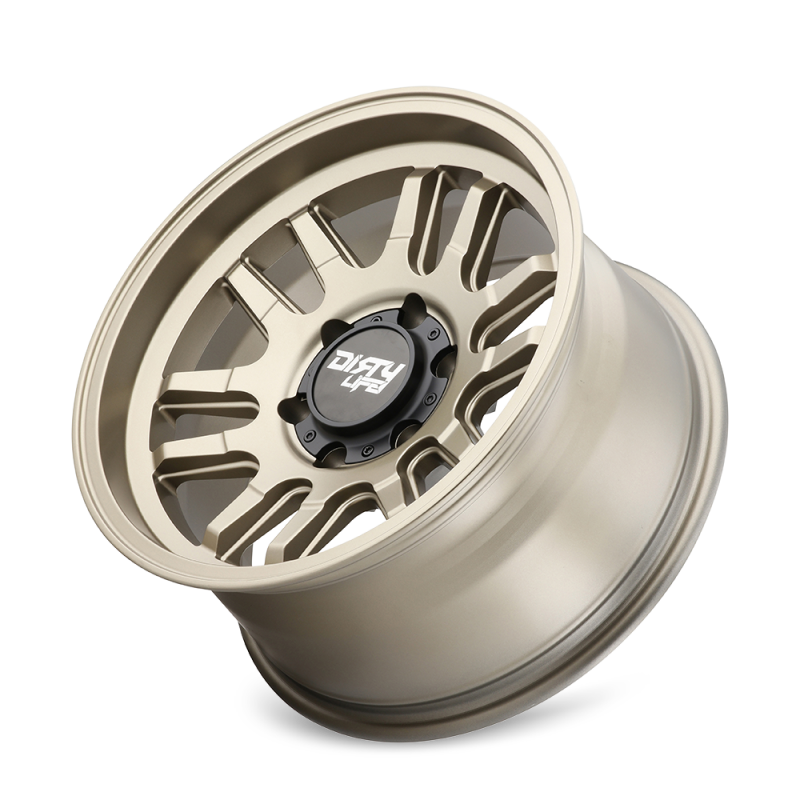 Load image into Gallery viewer, Dirty Life 9310 Canyon 17x9 / 5x127 BP / -12mm Offset / 71.5mm Hub Satin Gold Wheel
