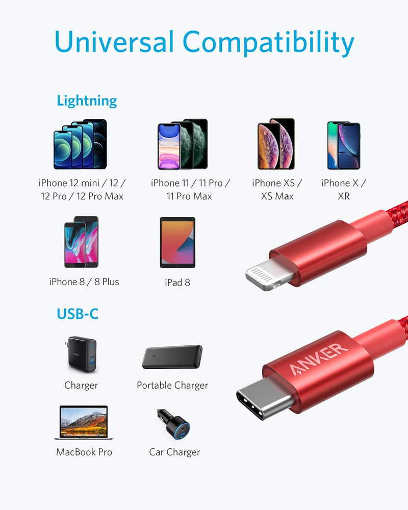 Load image into Gallery viewer, Anker <b>331</b> USB-C to Lightning Cable
