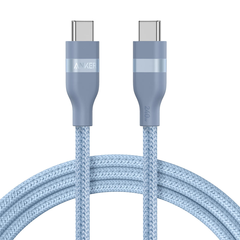 Load image into Gallery viewer, Anker USB-C to USB-C Cable (3 ft / 6 ft, 240W, Upcycled-Braided)
